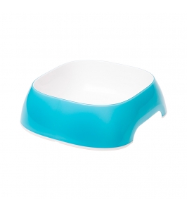 GLAM light blue plastová miska pre mačky