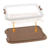 WC pre psov HYGIENIC PAD TRAY MEDIUM