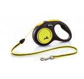 Flexi NEON "S" 5m/12kg šnúrka, žltá