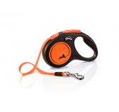 Flexi NEON "S" 5m/15kg páska, oranžová