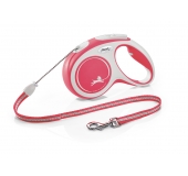 Flexi NEW COMFORT lanko "M" 5m/20kg červená