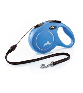 Flexi Classic  lanko "M" 8m/20kg modré