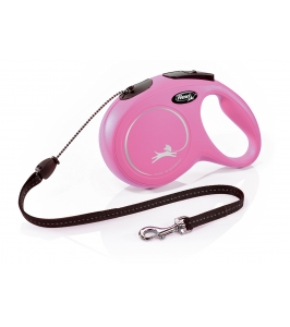 Flexi Classic lanko "M" 8m/20kg ružová