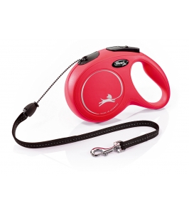 Flexi Classic  lanko "M" 8m/20kg červené