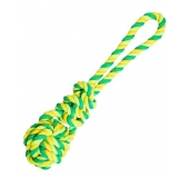 Preťahovadlo pre psa bavlnená lopta s uzlom 23 cm/90g