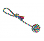 Preťahovadlo s bavlnenou loptou  7cm, 38cm/130g hračka pre psa