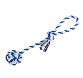 Preťahovadlo s bavlnenou loptou  7cm, 38cm/130g hračka pre psa