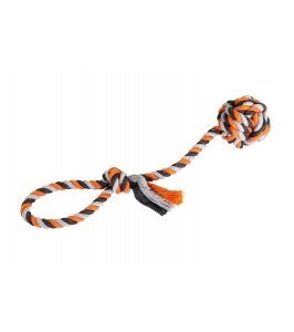 Preťahovadlo s bavlnenou loptou  9cm, 58cm/300g hračka pre psa