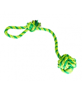 Preťahovadlo s bavlnenou loptou  9cm, 58cm/300g hračka pre psa