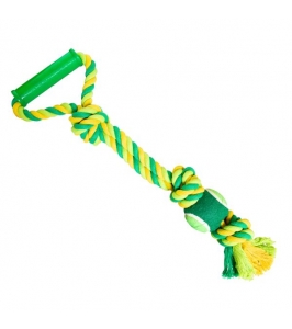 Preťahovadlo s rukoväťou a tenisákom 45cm/310g hračka pre psa