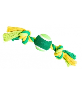 Uzol s tenisákom 30cm/150g hrčka pre psa