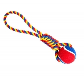 Vrahcie preťahovadlo s tenisákom 6cm, 36cm/130g hračka pre psa