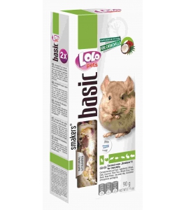 Tyčinka pre činčily 2ks kokos, ruža