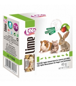 LO minerálny kameň pre hlodavce-jablko 40g
