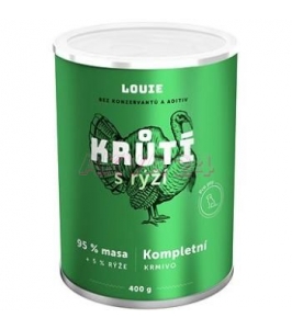 LOUIE morka s ryžou pre psov