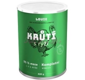 LOUIE morka s ryžou pre psov